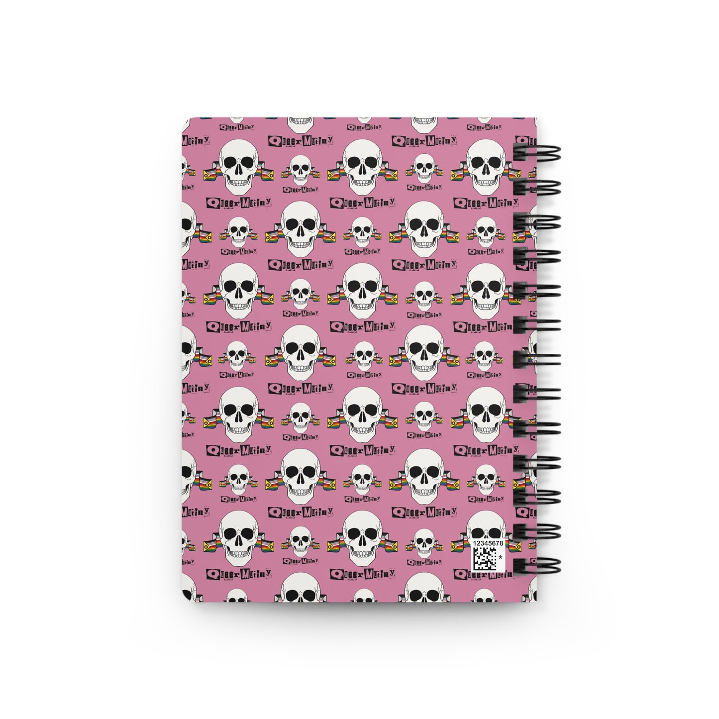 Queer Mutiny Lined Spiral Journal in Pink