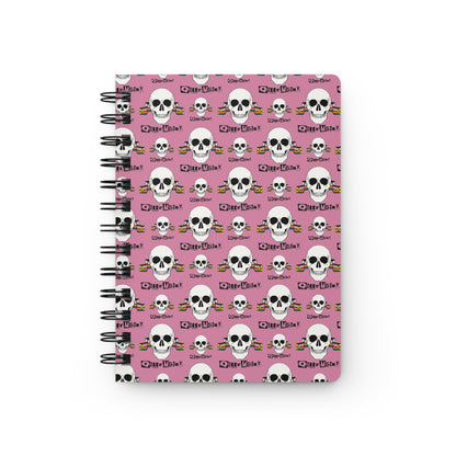 Queer Mutiny Lined Spiral Journal in Pink