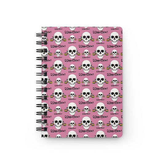 Queer Mutiny Lined Spiral Journal in Pink