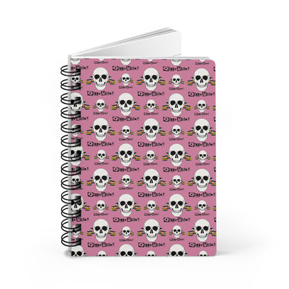 Queer Mutiny Lined Spiral Journal in Pink