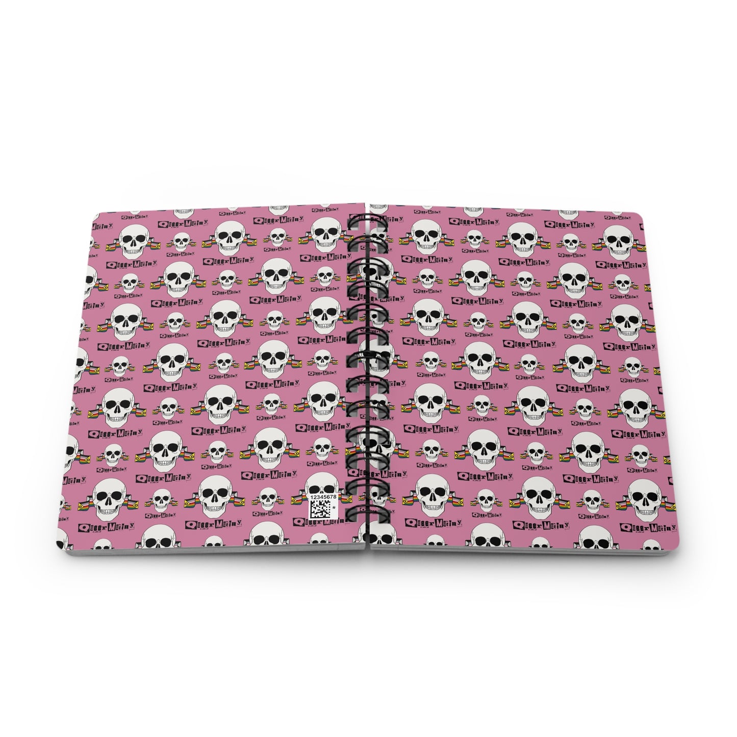 Queer Mutiny Lined Spiral Journal in Pink